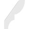 Ekena Millwork 5-in. W x 10-in. D x 14-in. H Ridgewood Architectural Grade PVC Knee Brace BRCP05X10X14RID - alternate 3